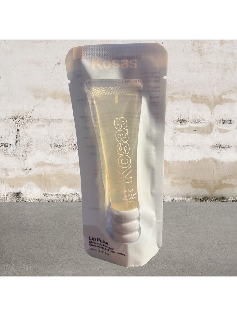 Kosas Lip Pulse Glassy Lip Plumper Gloss in Unspoken NWT